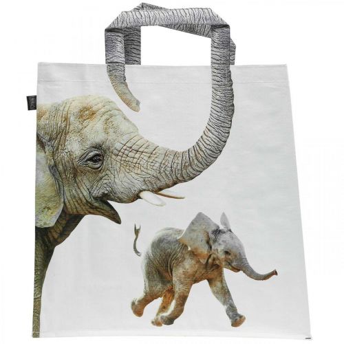 Floristik24 Torba na zakupy, torba na zakupy B39,5cm torba słoń