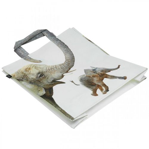 Floristik24 Torba na zakupy, torba na zakupy B39,5cm torba słoń