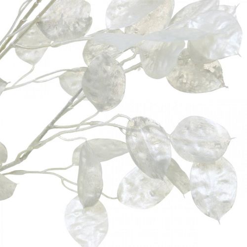 Produkt Deco Branch Silver Leaf White Lunaria Branch Artificial Branch 70cm