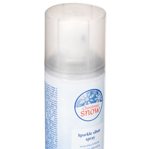 Srebrny spray z brokatem w sprayu do okien i dekoracji zimowych 150ml | Floristik24.pl