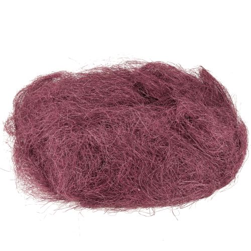 Floristik24 Sisal Red Bordeaux Natural Fiber Sisal Fiber do rękodzieła 300g