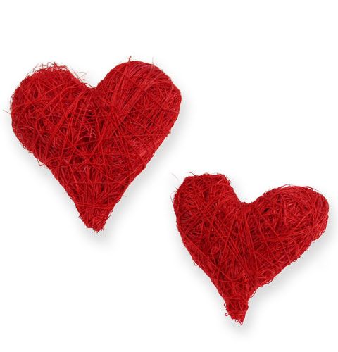 Produkt Serduszka sizalowe 5-6 cm czerwone 24 szt