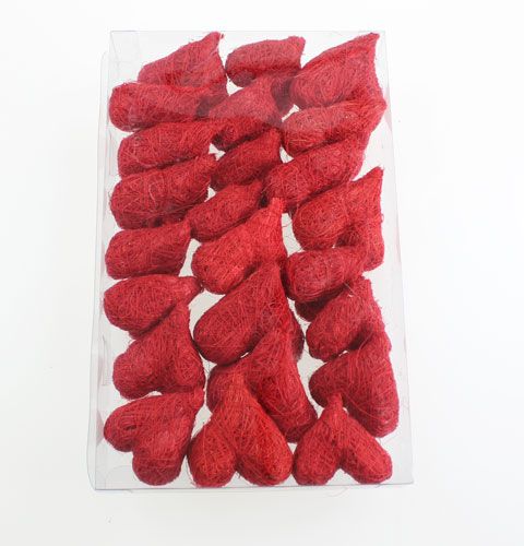 Produkt Serduszka sizalowe 5-6 cm czerwone 24 szt