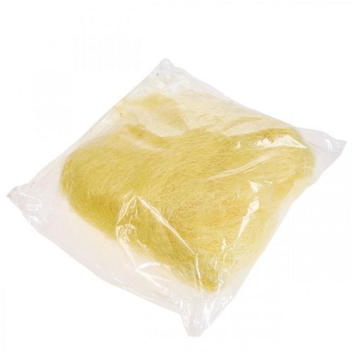 Produkt Trawa sizalowa dla rzemiosła, materiał rzemieślniczy materiał naturalny żółty 300g