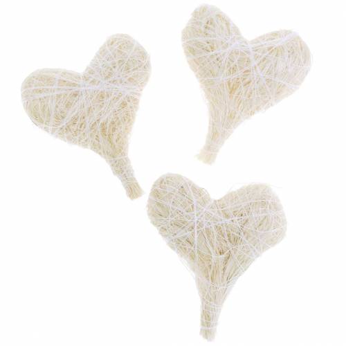 Produkt Serce sizalowe kremowe 5cm 24 szt