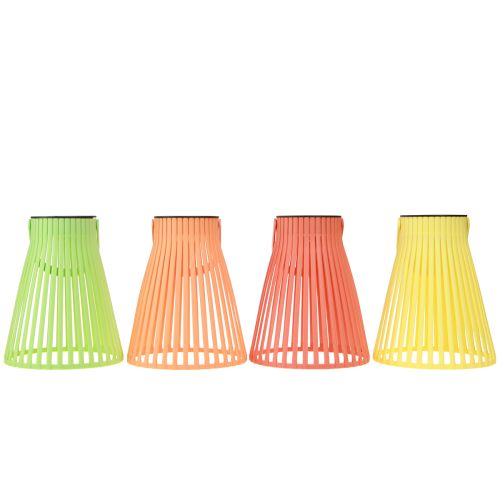 Floristik24 Solarna latarnia ogrodowa lampa wisząca LED 4 kolory Ø14,5cm 4szt