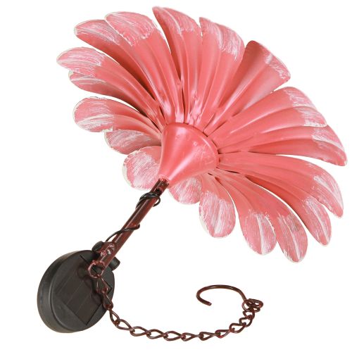 Produkt Solarna lampa ogrodowa LED Flower Garden LED Metal Pink Ø30cm