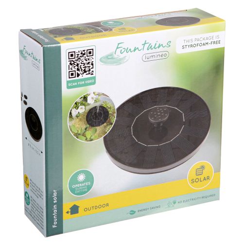 Produkt Fontanna solarna Ø16cm czarna 5 dysz