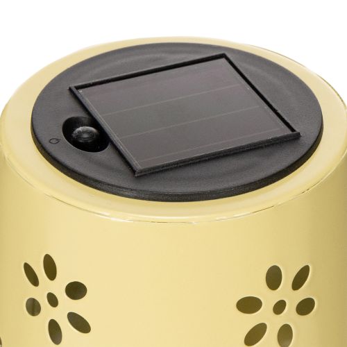 Produkt Lampa stołowa solarna z delikatnym kwiatowym wzorem na balkon lub taras, 28 cm