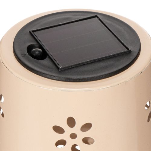 Produkt Lampa stołowa z kwiatowym wzorem, zasilana energią słoneczną, do romantycznego oświetlenia ogrodu, 28 cm