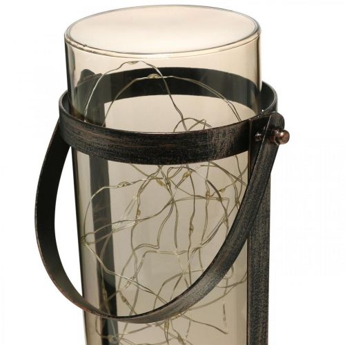 Produkt Lampa solarna, świetlówka do dekoracji, latarnia ogrodowa LED ciepła biel wys.25cm