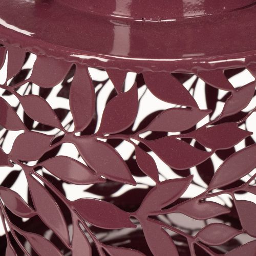 Produkt Latarnia z motywem liści, zasilana energią słoneczną, do nastrojowego oświetlenia zewnętrznego, 25 cm