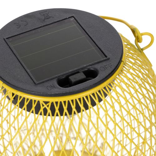 Produkt Latarnia solarna do ogrodu i tarasu o nowoczesnym designie, wykonana z metalu, 12 cm