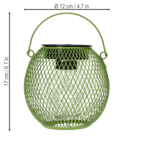 Produkt Okrągła lampa solarna LED, idealna do ogrodu lub na patio, nastrojowe oświetlenie, 12 cm