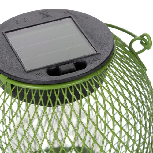 Produkt Okrągła lampa solarna LED, idealna do ogrodu lub na patio, nastrojowe oświetlenie, 12 cm