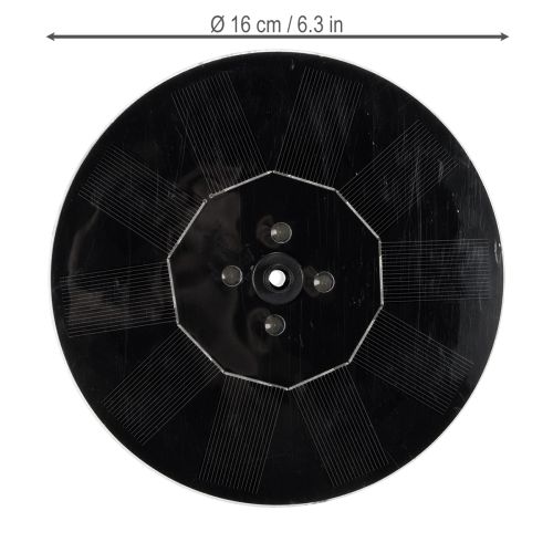 Produkt Pompa solarna do oczek wodnych, pływająca dekoracyjna fontanna z diodami LED, 16 cm