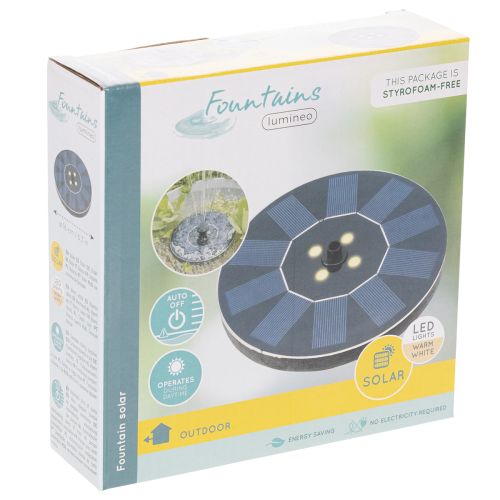 Produkt Pompa solarna do oczek wodnych, pływająca dekoracyjna fontanna z diodami LED, 16 cm