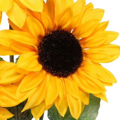 Floristik24 Rośliny sztuczne, słonecznik sztuczny kwiaty sztuczne żółte 74cm 3szt