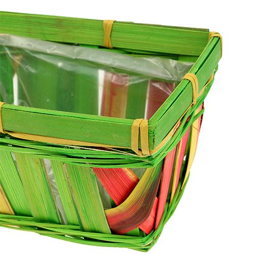 Floristik24 Rozpiętość kosza kwadratowego wielokolorowego 15cm 12szt