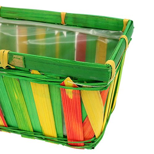 Produkt Kosz na frytki kwadratowy wielokolorowy 25cm 9 szt