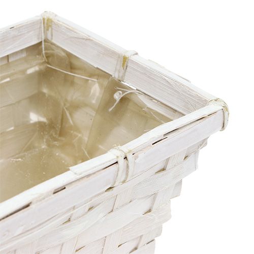 Produkt Zestaw koszyczków na frytki kwadratowy bielony 20cm x 11cm 8 sztuk