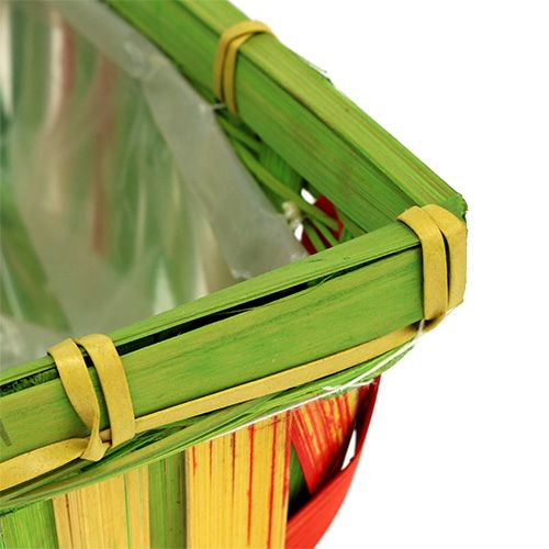 Produkt Zestaw koszyczków na frytki kwadratowy wielokolorowy 20cm x 11cm 12 sztuk