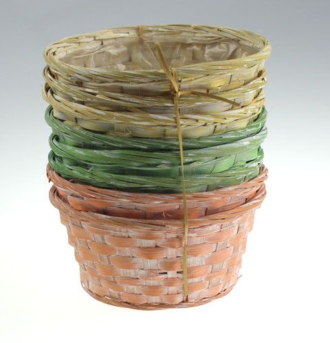 Floristik24 Tacka na wiórki okrągła różnokolorowa 8 szt. Ø 20cm