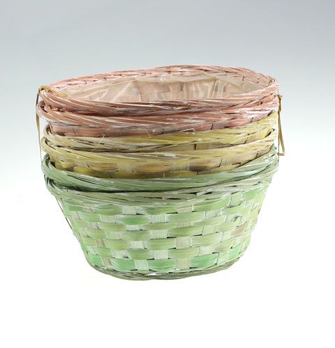 Floristik24 Tacka na wiórki okrągła różnokolorowa 6 szt Ø 25cm