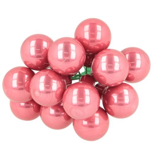 Bombki choinkowe na drucie, zestaw mini błyszczących, lustrzanych jagód, 20 mm, 140 sztuk | Floristik24.pl