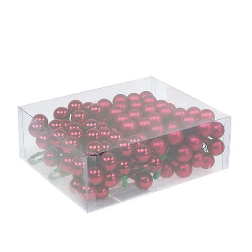 Produkt Jagody lustrzane 20mm czerwone 140 szt