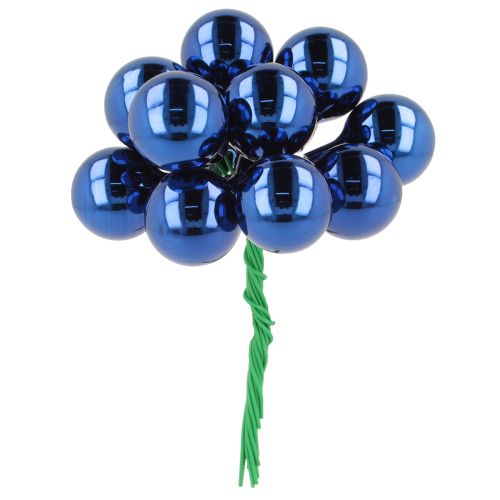 Miniaturowe bombki świąteczne na drucie, lustrzane jagody, 20mm, 140 sztuk