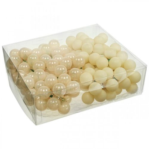 Produkt Mini bombki bożonarodzeniowe krem mix mat/połysk Ø25mm 140szt