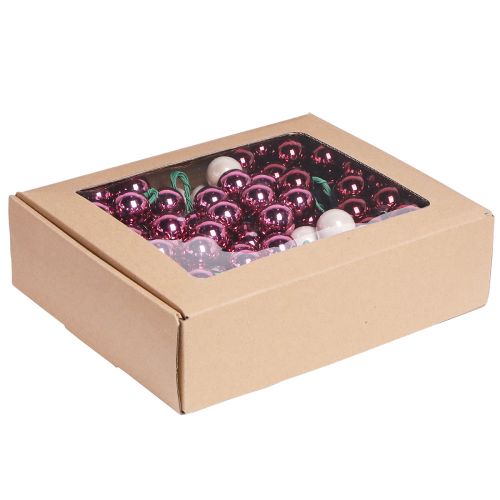 Produkt Lustrzane jagody ze szkła Berry Pink Beige Ø25mm 140 szt