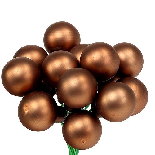 Produkt Jagody lustrzane Ø1,5cm brązowo-złote 140 szt
