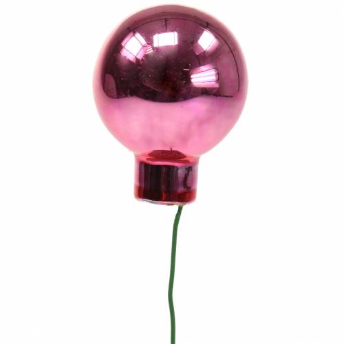 Produkt Dekoracja świąteczna lustro jagody różowe Ø2,5cm 140szt