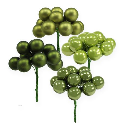 Floristik24 Jagody lustrzane Waldmarie Mix 20mm 140szt