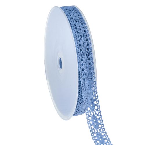 Koronkowa wstążka jeansowa niebieska ozdobna wstążka wstążka biżuteryjna W18mm L20m