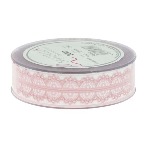 Produkt Wstążka koronkowa prezentowa Wstążka koronkowa stary róż 26mm 20m