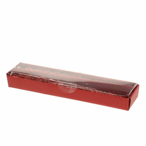 Floristik24 Świeca stożkowa czerwona 30mm×260mm 2szt