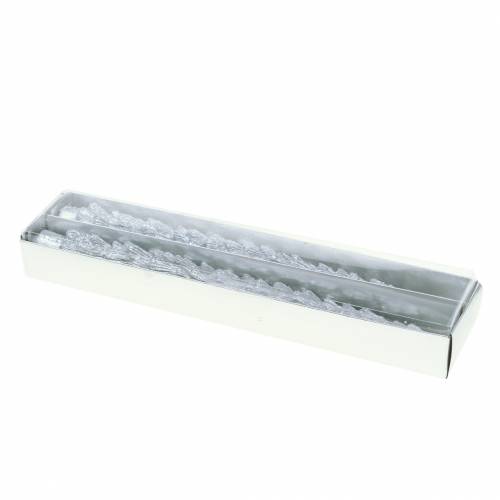 Floristik24 Świece stożkowe jodła srebrna 30mm×260mm 2szt.