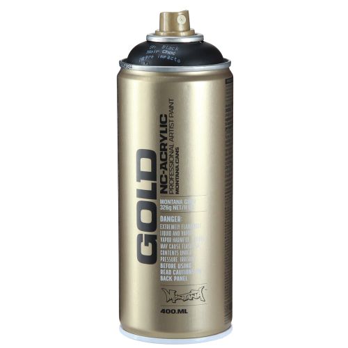 Produkt Farba w sprayu czarna Montana Gold farba w sprayu akrylowa 400ml