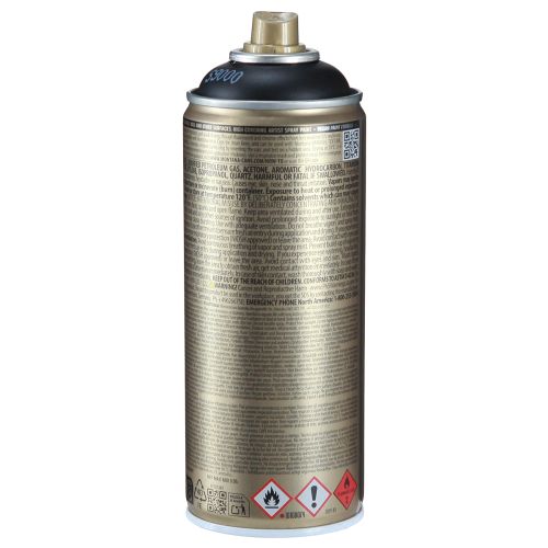 Produkt Farba w sprayu czarna Montana Gold farba w sprayu akrylowa 400ml