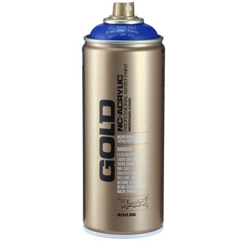 Farba w sprayu w kolorze niebieskim matowym Montana Gold w sprayu 400ml