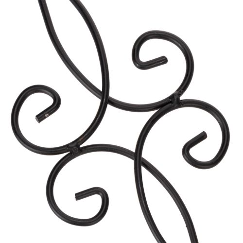 Produkt Palik ogrodowy z ozdobnym wzorem, dekoracyjnym kształtem i stylową metalową kulą, 90 cm, 2 sztuki