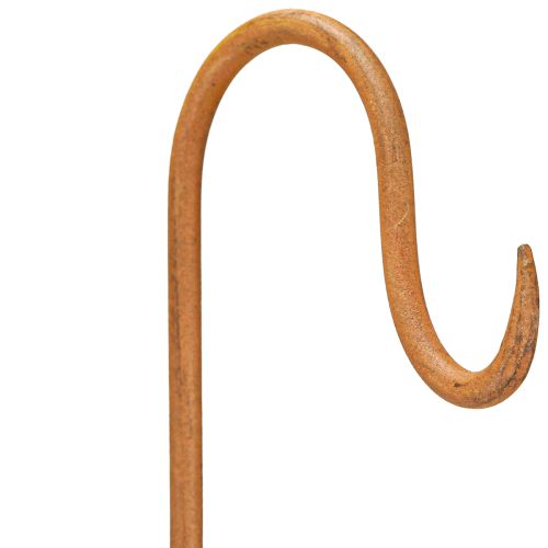 Floristik24 Pręt z hakiem rdzawa dekoracja ogrodowa metalowa dekoracja wys. 80cm 3 szt.