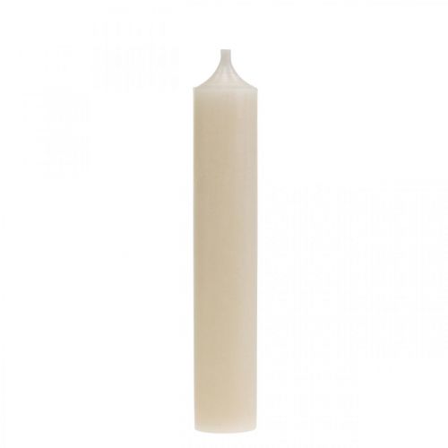Floristik24 Świeca w sztyfcie biała kremowa dekoracja na świecę 120mm/Ř21mm 6 szt