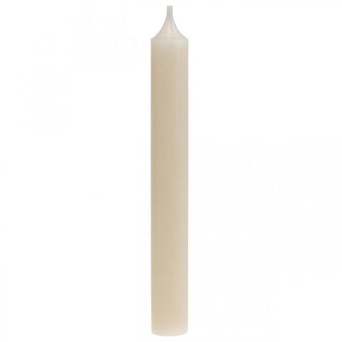 Floristik24 Rod świeca biała kremowa świeca woskowa 180mm/Ø21mm 6szt