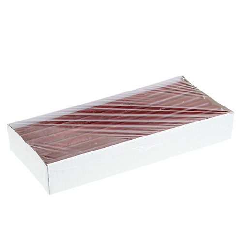 Floristik24 Świeca 21mm x 300mm ciemnoczerwona barwiona 12szt