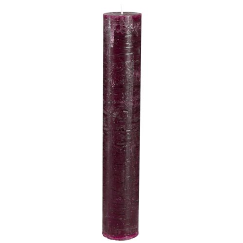 Floristik24 Świece stożkowe świece jednokolorowe bordowe 50x300mm 4 szt