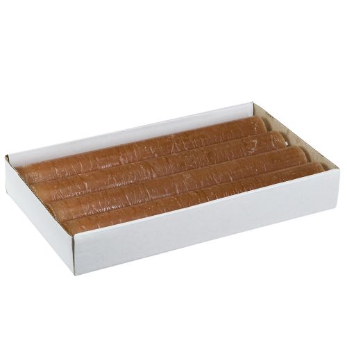 Produkt Świece w sztyfcie, świece jednobarwne, karmelowe, 34x240mm, 4 sztuki
